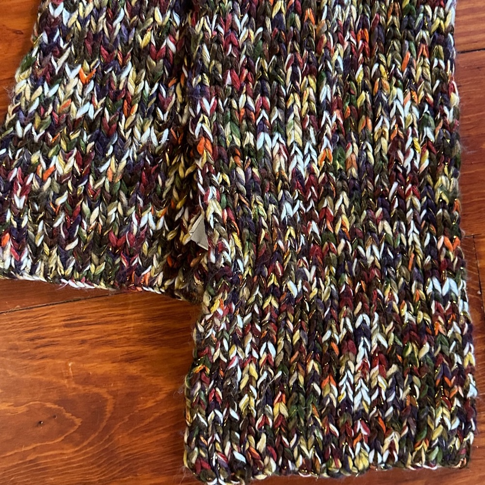 Never worn scarf from Newport News. Gold & soft tweed.